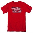 Atari Shirt Crystal Castles Logo Red T-Shirt