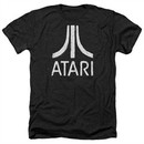 Atari Shirt Rough Logo Heather Black T-Shirt