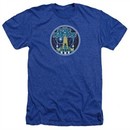 Atari Shirt Star Raiders Badge Heather Royal Blue T-Shirt