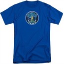 Atari Shirt Star Raiders Badge Royal Blue Tall T-Shirt