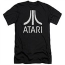 Atari Slim Fit Shirt Rough Logo Black T-Shirt