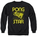 Atari Sweatshirt Pong Star Adult Black Sweat Shirt