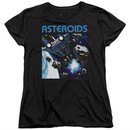 Atari Womens Shirt 2600 Asteroids Black T-Shirt