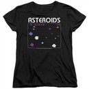 Atari Womens Shirt Asteroids Screen Black T-Shirt
