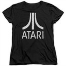 Atari Womens Shirt Rough Logo Black T-Shirt