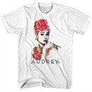 Audrey Hepburn Shirt Floral Exposure White Tee T-Shirt