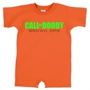 Baby Funny Romper Shirt Doody Calls Infant Green Logo Creeper Tee