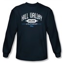Back To The Future II Long Sleeve T-shirt Hill Valley 2015 Navy Shirt