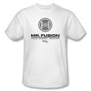 Back To The Future II T-shirt Movie Mr. Fusion Logo Adult White Shirt