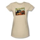 Back To The Future III Juniors T-shirt Movie Valley Postcard Tee Shirt