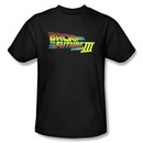 Back To The Future III Kids T-shirt Movie Logo Black Shirt Tee Youth