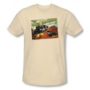 Back To The Future III Slim Fit T-shirt Hill Valley Postcard Adult Shirt