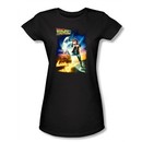 Back To The Future Juniors T-shirt Movie Poster Black Shirt
