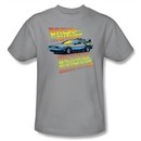 Back To The Future T-shirt Movie 88 Mph Adult Silver Tee Shirt