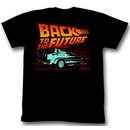 Back To The Future Shirt Deloreon Adult Black Tee T-Shirt