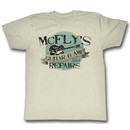 Back To The Future Shirt McFly's Guitar & Amp Repair Natural T-Shirt