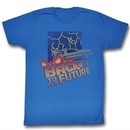 Back To The Future Shirt Pixel Royal Blue T-Shirt