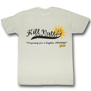Back To The Future T-Shirt ? Hill Valley High 55 Dirty White Shirt