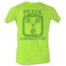 Back To The Future T-Shirt ? Neon Flux Neon Mint Heather Adult Tee Shirt