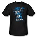 Justice League Kids T-shirt Batman Blue and Gray Youth Black Tee Shirt