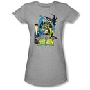 Batman And Robin Juniors T-shirt Heroic Trio Athletic Heather Tee
