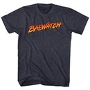 Baywatch Shirt Baewatch Logo Heather Black T-Shirt