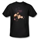 Betty Bettie Page Shirt Kitty Pin Up Black T-shirt