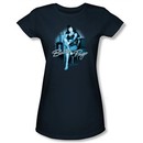 Betty Page Shirt Patient Pin Up Navy Juniors T-shirt