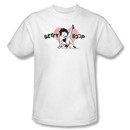 Betty Boop T-shirt Vintage Cutie Pup Adult White Tee Shirt