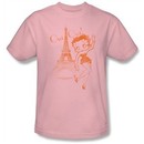 Betty Boop T-shirt Oui Oui Adult Pink Tee Shirt