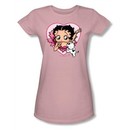 Betty Boop Juniors T-shirt I Love Betty Pink Tee