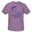 Betty Boop Kids T-shirt Boop On Boop Youth Lilac Tee Shirt