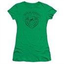 Beetle Bailey Juniors Shirt Official Badge Kelly Green T-Shirt