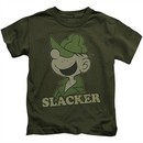 Beetle Bailey Kids Shirt Slacker Military Green T-Shirt