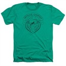 Beetle Bailey Shirt Official Badge Heather Kelly Green T-Shirt