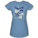 Betty Boop Juniors T-shirt Miss Behavin Carolina Blue Tee Shirt