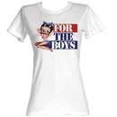 Betty Boop Juniors T-shirt For The Boys White Tee Shirt