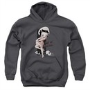 Betty Boop Kids Hoodie Out Of Control Charcoal Youth Hoody