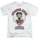 Betty Boop Kids Shirt Breezy Zombie Love White T-Shirt