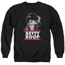 Betty Boop Sweatshirt Bling Bling Boop Adult Black Sweat Shirt