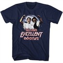 Bill And Ted Shirt Be Excellent Adventure Navy Tee T-Shirt