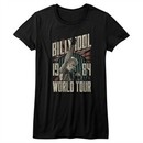 Billy Idol Shirt Juniors World Tour 84 Black T-Shirt