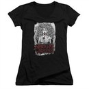 Black Veil Brides Juniors V Neck Shirt Coffin Queen Black T-Shirt
