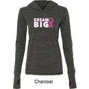 Breast Cancer Awareness Dream Big Ladies Tri Blend Hoodie Shirt