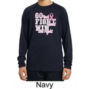 Breast Cancer Go Fight Win Kids Dry Wicking Long Sleeve Shirt