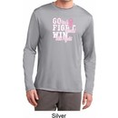 Breast Cancer Go Fight Win Mens Dry Wicking Long Sleeve Shirt