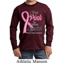 Breast Cancer Pink For Someone Special Kids Long Sleeve Shirt