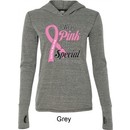 Breast Cancer Pink For Someone Special Ladies Tri Blend Hoodie Shirt