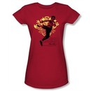 Bruce Lee Juniors T-shirt Immortal Dragon Red