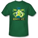 Bruce Lee Kids T-shirt Youth Double Dragons Kelly Green